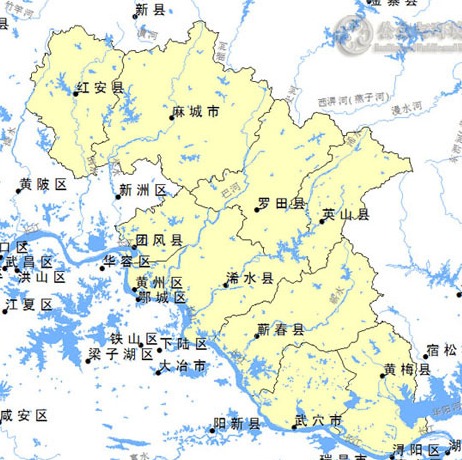 黄冈市地图0