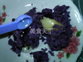 蜂蜜紫薯山药糕