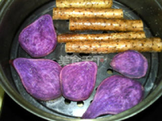 蜂蜜紫薯山药糕